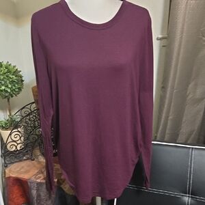 Mudd Women's Long Sleeve Top - Deep Purple